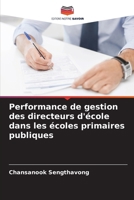 Performance de gestion des directeurs d'école dans les écoles primaires publiques 620724981X Book Cover