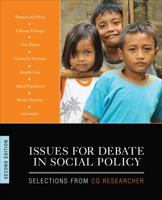 Issues for Debate in Social Policy: Selections From CQ Researcher 1412979412 Book Cover