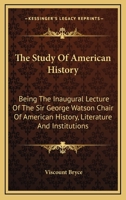 The Study of American History 1406772550 Book Cover