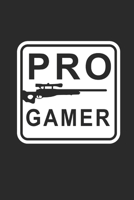 PRO GAMER: Notebook Gamer Planer Notizbuch Gaming Journal 6x9 liniert 169556460X Book Cover