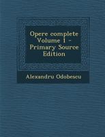 Opere complete; 1 1175312754 Book Cover