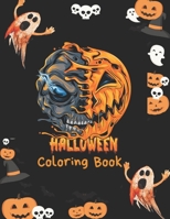 Halloween Coloring Book: Cute kids Halloween coloring book featuring more than 60 illustrated Halloween designs for hours of coloring fun! 8.5 B08GV91W54 Book Cover