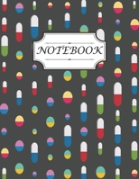 Notebook Pharmacy Technician: College Ruled Notebook Size 8.5 X 11 inch 120 page Journal Notebook For Men Design with Seamless Pharmaceutical Pill Background Pattern 1676558357 Book Cover