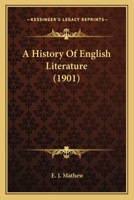 A history of English Literature 0548739196 Book Cover