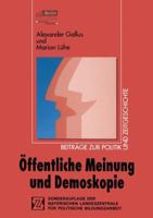 Offentliche Meinung Und Demoskopie 381002063X Book Cover