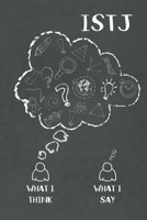 Istj: What I Think, What I Say: ISTJ Gifts - MBTI Lined Notebook Journal Featuring a Black Chalkboard 1705895859 Book Cover