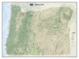 National Geographic Oregon Wall Map - Laminated (40.5 x 30.25 in) 159775241X Book Cover