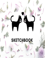 Sketchbook: Cute cats on white cover (8.5 x 11) inches 120 pages-Blank Unlined Paper for Sketching- Drawing, painting, watercolor, pencil(Cute cats on white sketchbook) 1654708240 Book Cover