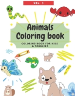 Animals Coloring Book - Kids and Toddler Coloring Book B08H6MCB57 Book Cover