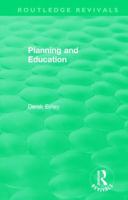 Routledge Revivals: Planning and Education (1972) 1138556467 Book Cover