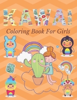 KAWAI Coloring Book For Girls: Girls 3-8 Cute Coloring Pages B088JFD44N Book Cover