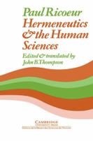 Hermeneutics & the Human Sciences: Essays on Language, Action & Interpretation 0521280028 Book Cover