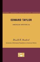 Edward Taylor (Pamphlets on American Writers) 0816603677 Book Cover