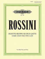 Duetto buffo di due gatti Cat Duet for 2 High Voices and Piano: Comic Duet for 2 Cats 1901507130 Book Cover