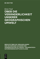 Über Die Veränderlichkeit Unserer Geographischen Umwelt 3112583450 Book Cover