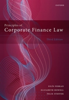 Principles of Corporate Finance Law 0198854072 Book Cover