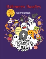 &#3655;Happy Halloween Doodles Coloring Book: For adults teens and kids with happy halloween coloring book doodle art cute & funny characters children B08L4K7SFL Book Cover