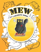 MEW: COLORING BOOK WITH FUNNY CATS B08849FVD4 Book Cover