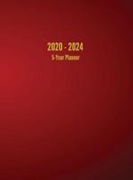 2020 - 2024 5-Year Planner: 60-Month Calendar (Red) 1947399144 Book Cover