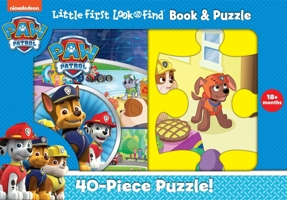 Nickeldeon Paw Patrol: Little First Look and Find Book & Puzzle 1503755894 Book Cover