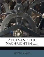 Altjemenische Nachrichten ...... 0274926091 Book Cover