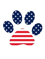 Composition Notebook: American Flag Dog Paw Lined College Ruled Notebook 120 Pages 1676823085 Book Cover