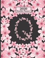 2020 Monthly Planner: Personalized Monogram Initial Q Letter Q Appointment Calendar Organizer And Journal For Writing Cherry Blossoms Design 1706119933 Book Cover