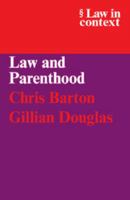 Law and Parenthood 0521613523 Book Cover