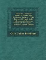 Deutsche Chansons Um 1900 1018581863 Book Cover