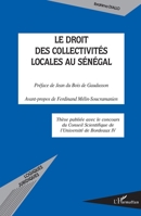 Le droit des collectivités locales au Sénégal (Logiques Juridiques) (French Edition) 2296037704 Book Cover