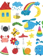 Story paper: for writing and drawing, colourful illustration cover B084DG7CJS Book Cover