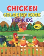 Chicken Coloring Book For Kids: Best Chicken Children Activity Book for Kids, Boys & Girls. Fun Facts about Chicken B08VCN6H9Q Book Cover