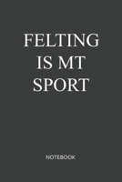 Felting Is My Sport Notebook: Blank Lined Journal / Notebook 6x9 120-Page - Medium lined 167679428X Book Cover