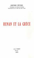 Renan Et La Grece 2707803146 Book Cover
