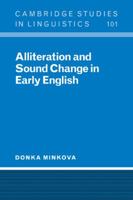 Alliteration and Sound Change in Early English 0521032245 Book Cover