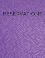 366 Days Restaurant Reservations Book: 2020 Guest Booking Diary & Hostess Table Log Journal with Beautiful Cover with violet faux leather design. 1706871198 Book Cover