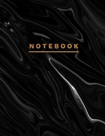 Notebook: Black Marble notebook - 8.5 x 11 in, 120 pages college ruled - Journal, Notebook, Diary, Composition notebook 1651141010 Book Cover