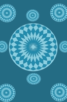 This Mini  Fabric Design  book 3: Convenient Portable  size Blank blue circle cover paperback  for  you to create  textile prints. 1710743786 Book Cover