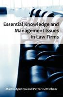 Essential Knowledge and Management Issues in Law Firms 1612330096 Book Cover