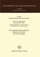 Krummungseigenschaften Spharischer Bahnkurven Im Hinblick Auf Ihre Anwendungen 3531030868 Book Cover