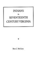 Indians in Seventeenth Century Virginia 0813901421 Book Cover