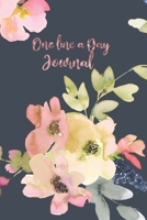 One Line A Day Journal: Floral One Line A Day Journal For Moms Five-Year Memory Book, Diary, Notebook, 6x9, 110 Lined Blank Pages 1694419045 Book Cover
