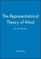 The Representational Theory of Mind: An Introduction 0631164987 Book Cover