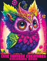 Cute Fantasy Creatures Coloring Book: Adorable Animals to Color with Magical Creatures and Imaginary Worlds 839674761X Book Cover