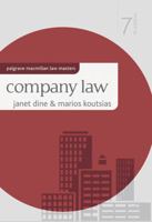 Company Law (Palgrave Macmillan Law Masters) 0333710959 Book Cover