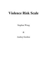 Violence Risk Scale 1539433374 Book Cover