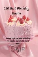 520 Best Birthday Quotes: "Evеrу уеаr оn your bіrthdау, уоu get a сhаnсе tо ѕtаrt nеw" B0BBCCH2R8 Book Cover