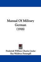 Manual of Military German 9353298555 Book Cover