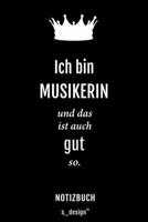 Notizbuch f�r Musiker / Musikerin: Originelle Geschenk-Idee [120 Seiten kariertes blanko Papier] 1695333446 Book Cover
