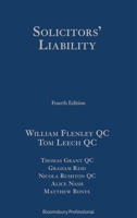 Solicitors’ Liability: Fourth Edition 1526505290 Book Cover